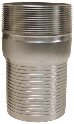 4 x 7-3/16 in. Threaded x NPT Aluminum Nipple
