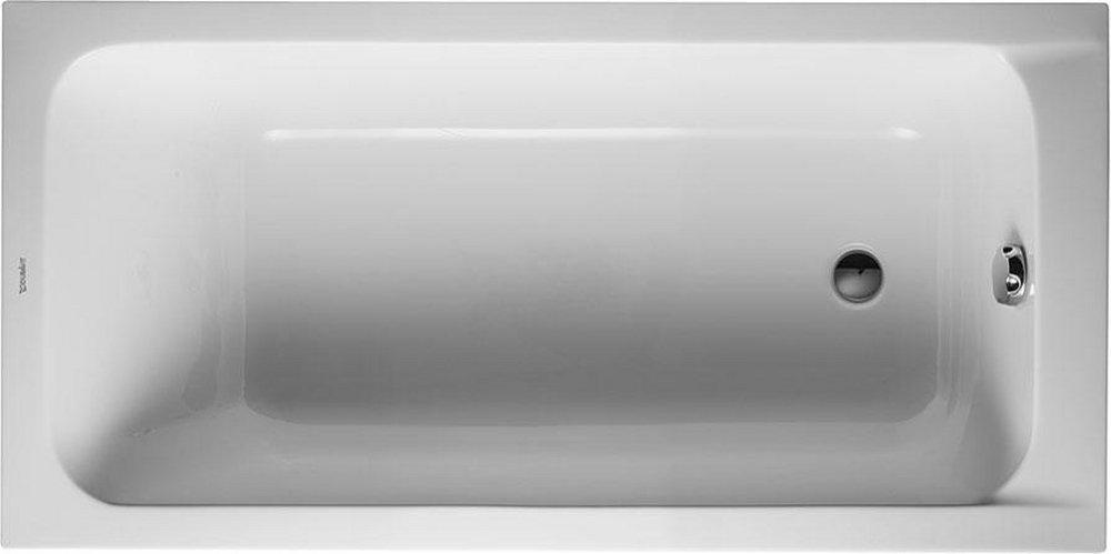 Duravit White 59-1/8 x 29-1/2 in. Soaker Drop-In Bathtub with Right Drain 