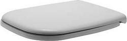 Elongated Closed Front Toilet Seat with Cover in White