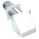 Lambro Industries White 4 in. Dryer Vent Hood Plastic 