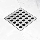 Stainless Steel, Plastic Drain Cover in Polished Chrome