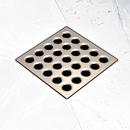 Stainless Steel, Plastic Drain Cover in Brushed Nickel
