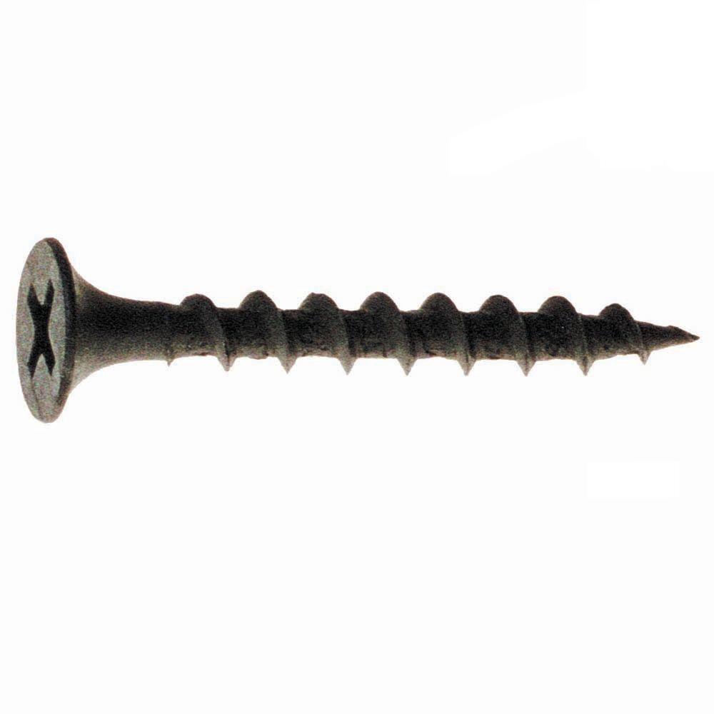 Grey Phosphate #6 Carbon Steel Bugle Head (Pack of 100) Drywall Screw 