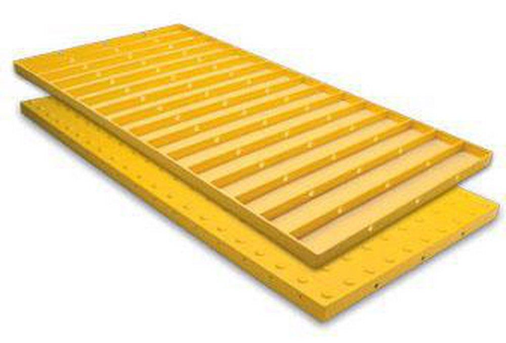 ADA Solutions Yellow 24 x 60 in. Cast Dome Tile 
