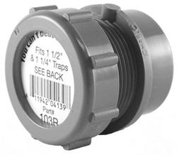 1-1/2 in. ChemDrain CPVC Male Trap Adapter with Plastic Nut & Washers