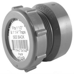 1-1/2 in. ChemDrain CPVC Female Trap Adapter with Plastic Nut & Washers