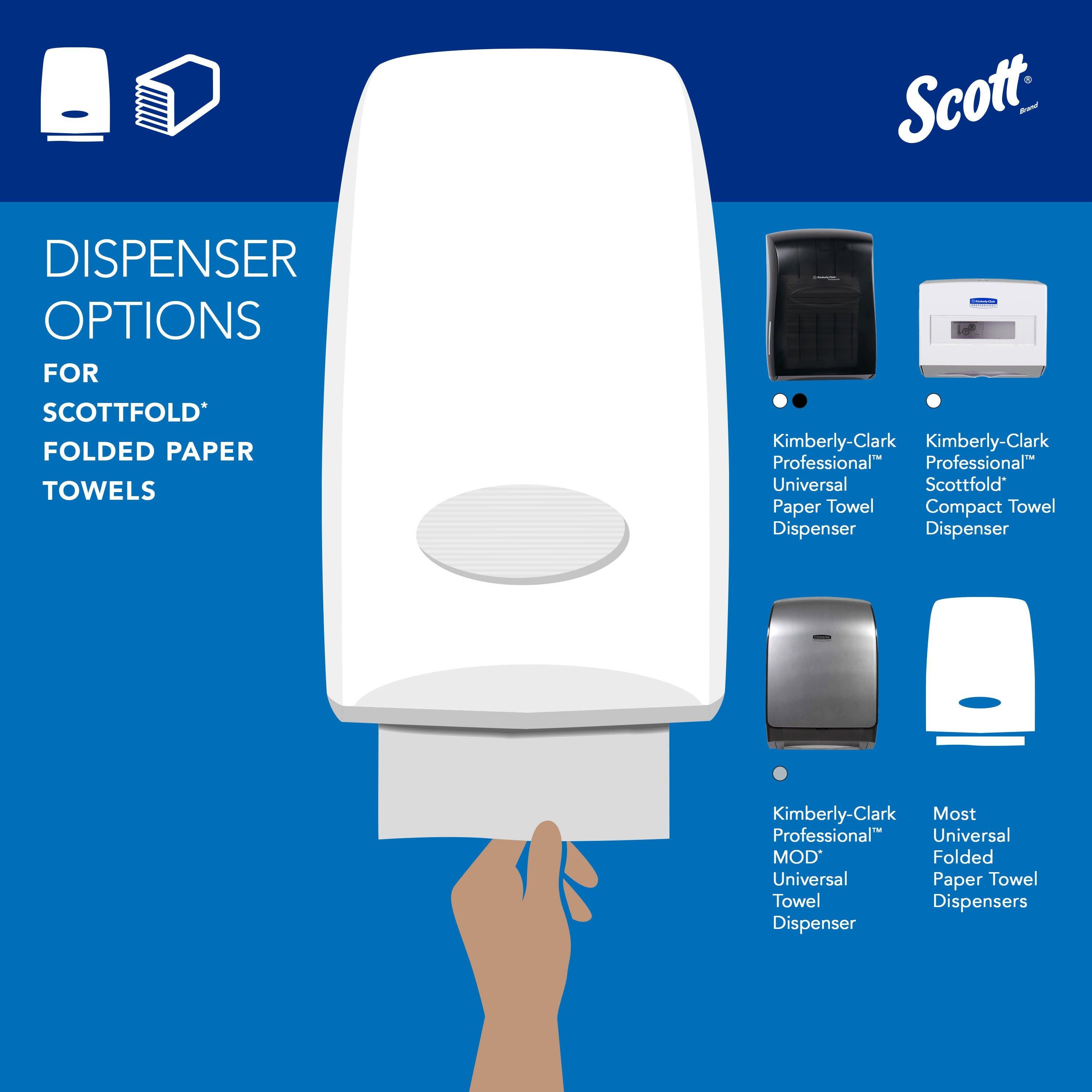 Scott&reg; White 175-Count ScottFold Multi-Fold  PaperTowel in White (Case of 25) 