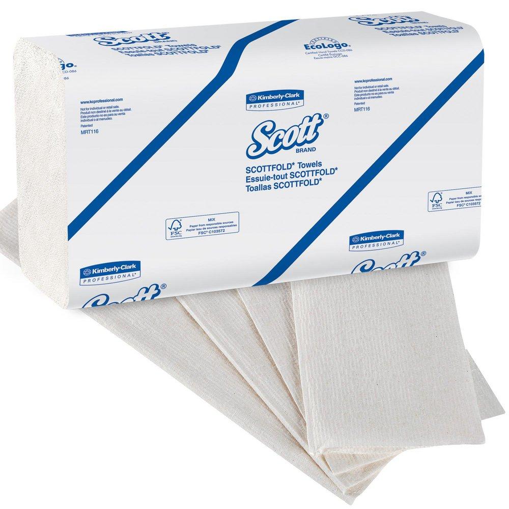 Scott® White M-Folded Towel (Case of 25) 