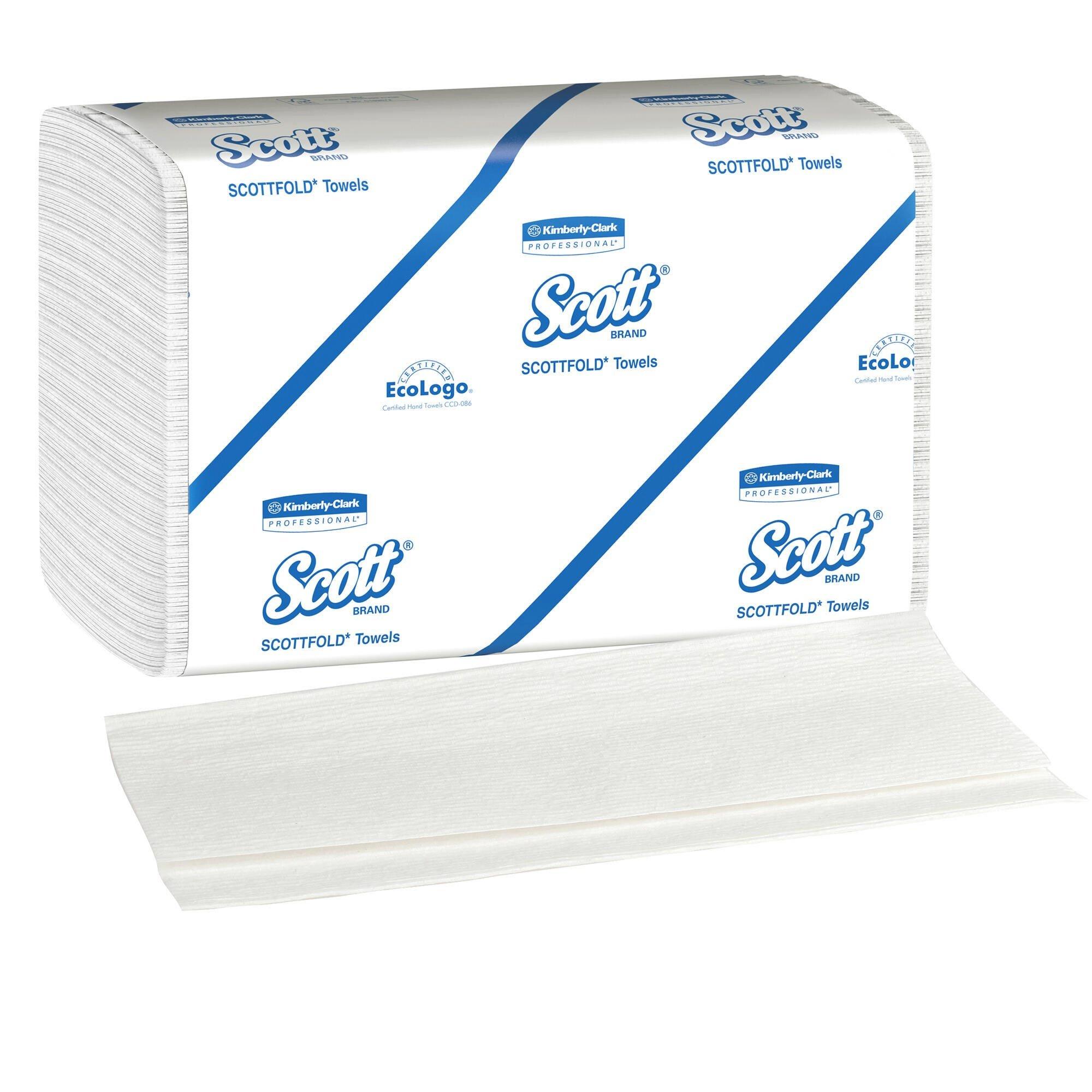 Scott&reg; White 175-Count ScottFold Multi-Fold  PaperTowel in White (Case of 25) 