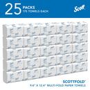 Scott&reg; White 175-Count ScottFold Multi-Fold  PaperTowel in White (Case of 25) 
