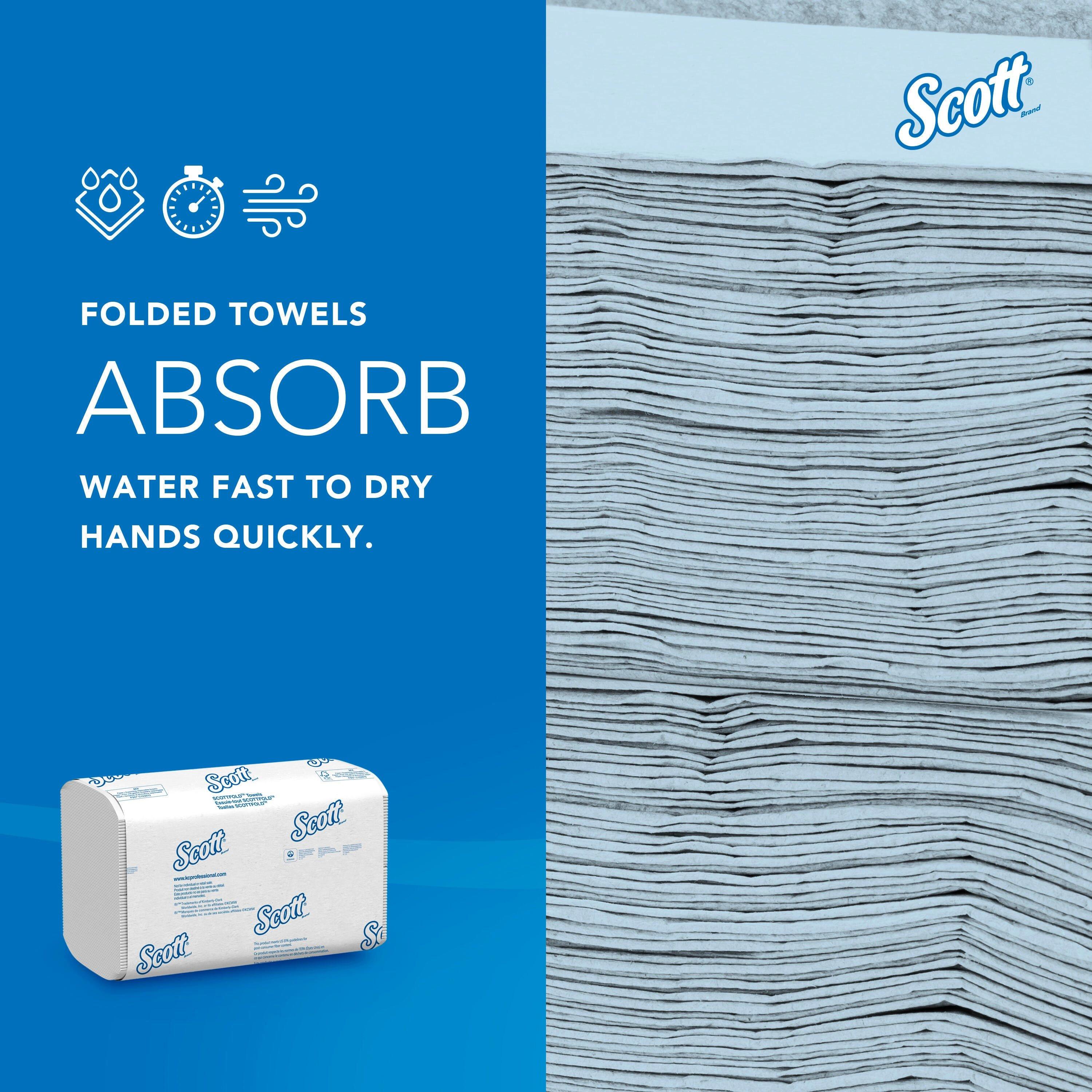 Scott&reg; White 175-Count ScottFold Multi-Fold  PaperTowel in White (Case of 25) 