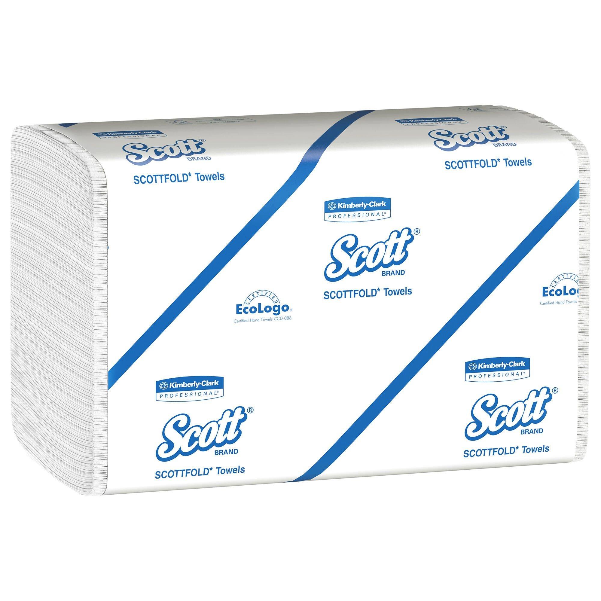 Scott&reg; White 175-Count ScottFold Multi-Fold  PaperTowel in White (Case of 25) 