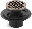 3 in. Threaded Plastic Vibrant® Brushed Bronze Shower Drain