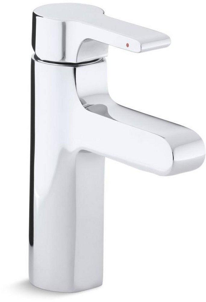 KOHLER Polished Chrome Single Handle Monoblock Bathroom Sink Faucet 