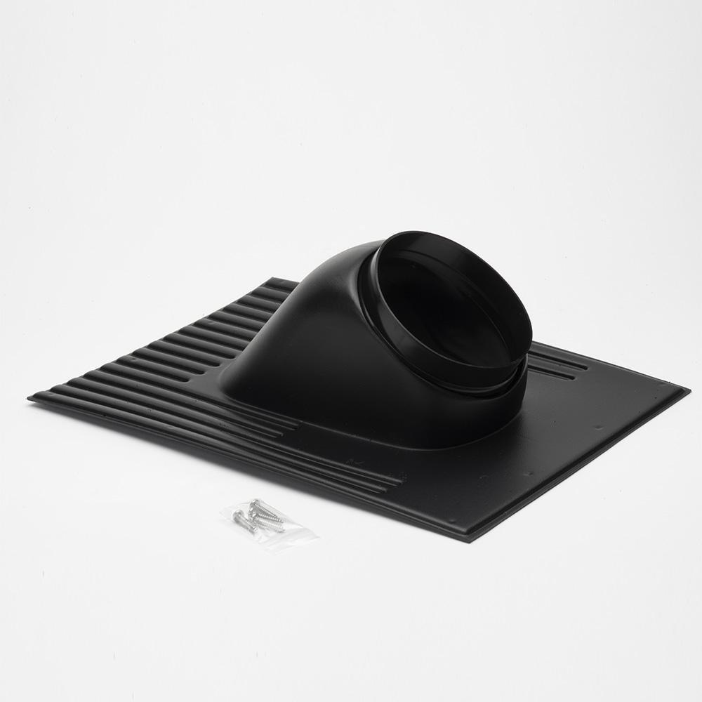 Rinnai Black 8/12 - 16/12 in. Threaded Polymer Rubber Roof Flashing Assembly 