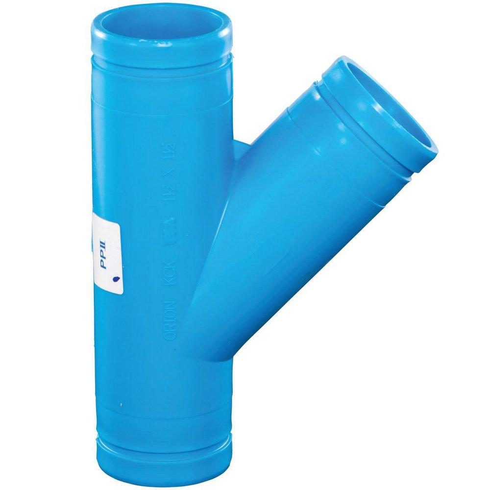 Orion Fittings Blue No Hub Polypropylene Double Wye 