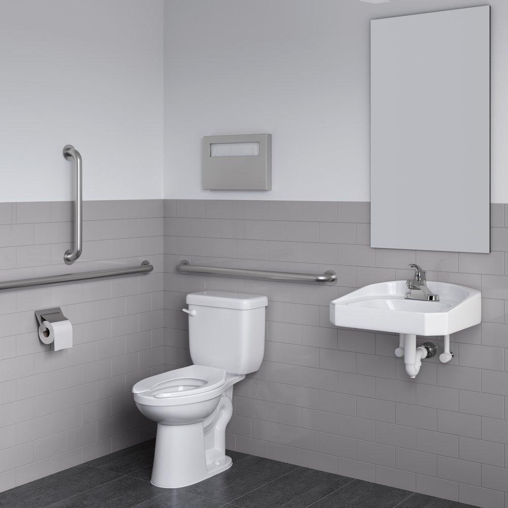 PROFLO® White 20 x 18 in. Wall Mount Bathroom Sink with 4 in. Centerset Faucet Holes 