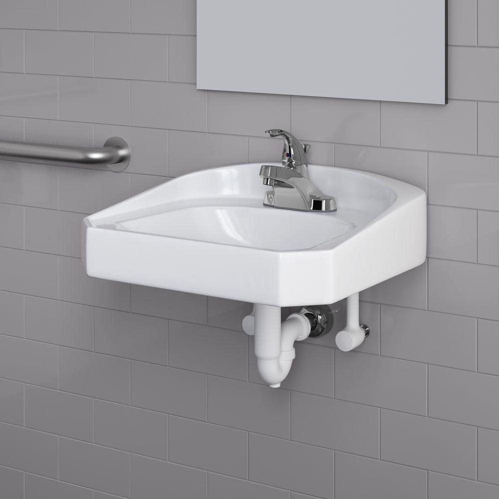 PROFLO&reg; White Wall Mount Basin 