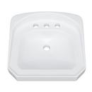 PROFLO® White 20 x 18 in. Wall Mount Bathroom Sink with 4 in. Centerset Faucet Holes 