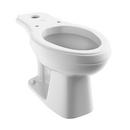 Elongated  Flush Valve Toilet Bowl in White