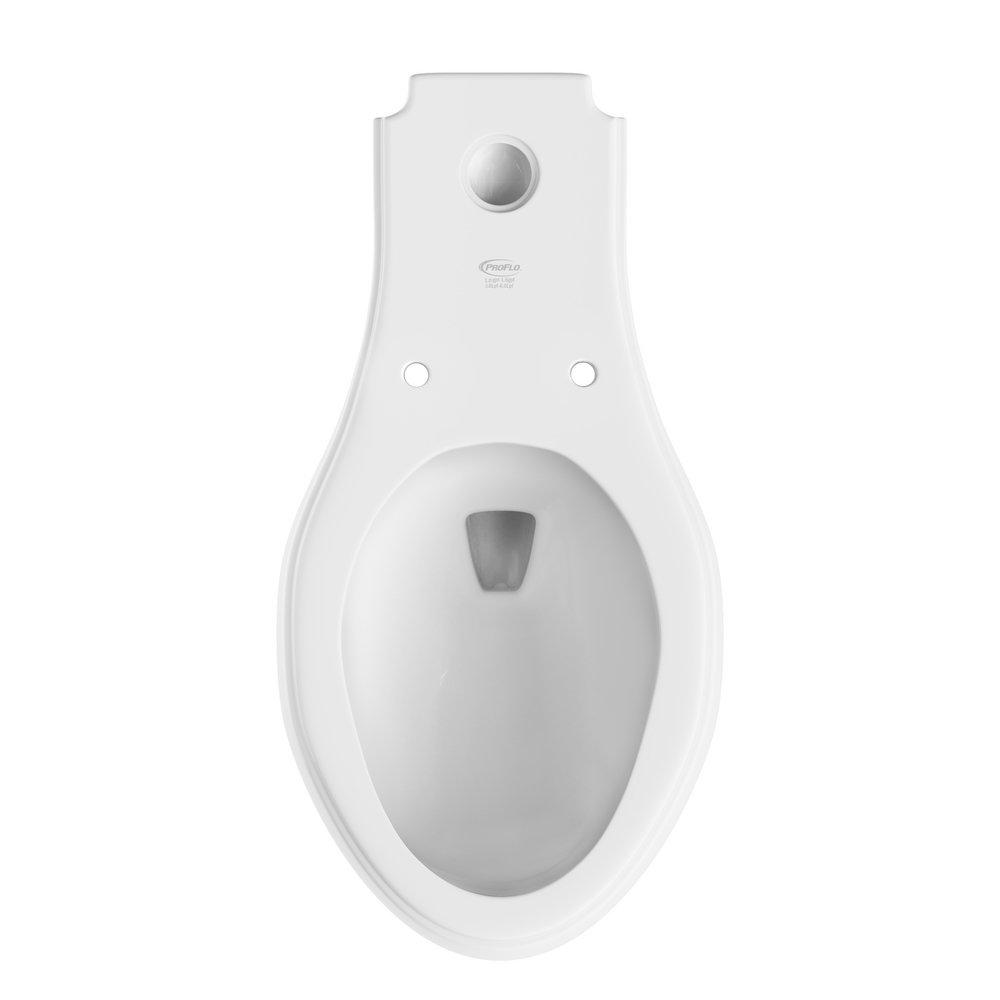 PROFLO&reg; White 14-3/8 in. Elongated Flush Valve Toilet Bowl 