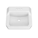 19-7/8 in. Wall Mount Rectangular Vitreous China Bathroom Sink in White