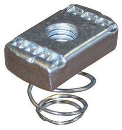 3/8 in. Electrogalvanized Channel Nut with Short Spring
