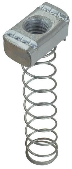 3/8 in. Electrogalvanized Channel Nut With Long Spring