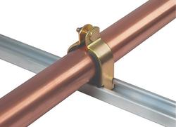 3/4 in. Yellow Zinc Cushioned Pipe Strut Clamp