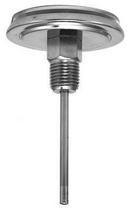 Weksler Instruments 3 in. Dial 1/2 in. Back Mount Thermometer 