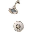 Shower Faucet Trim Kit with Single Lever Handle in Brushed Nickel