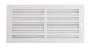 12 x 8 in. Residential 1-way Stamped Fin Baseboard Return Grille in White Steel