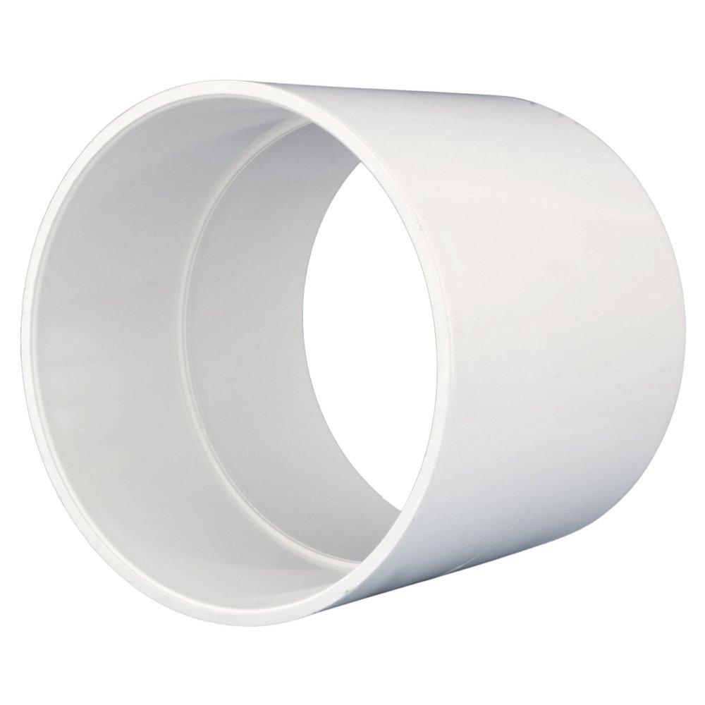 White PVC DWV Coupling 