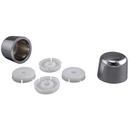 Keeney Polished Chrome Round Pull-Out Closet Bolt Cap 