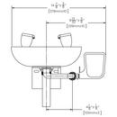 Speakman DuraJade Wall-Mounted System Eyewash Station, 9lbs 