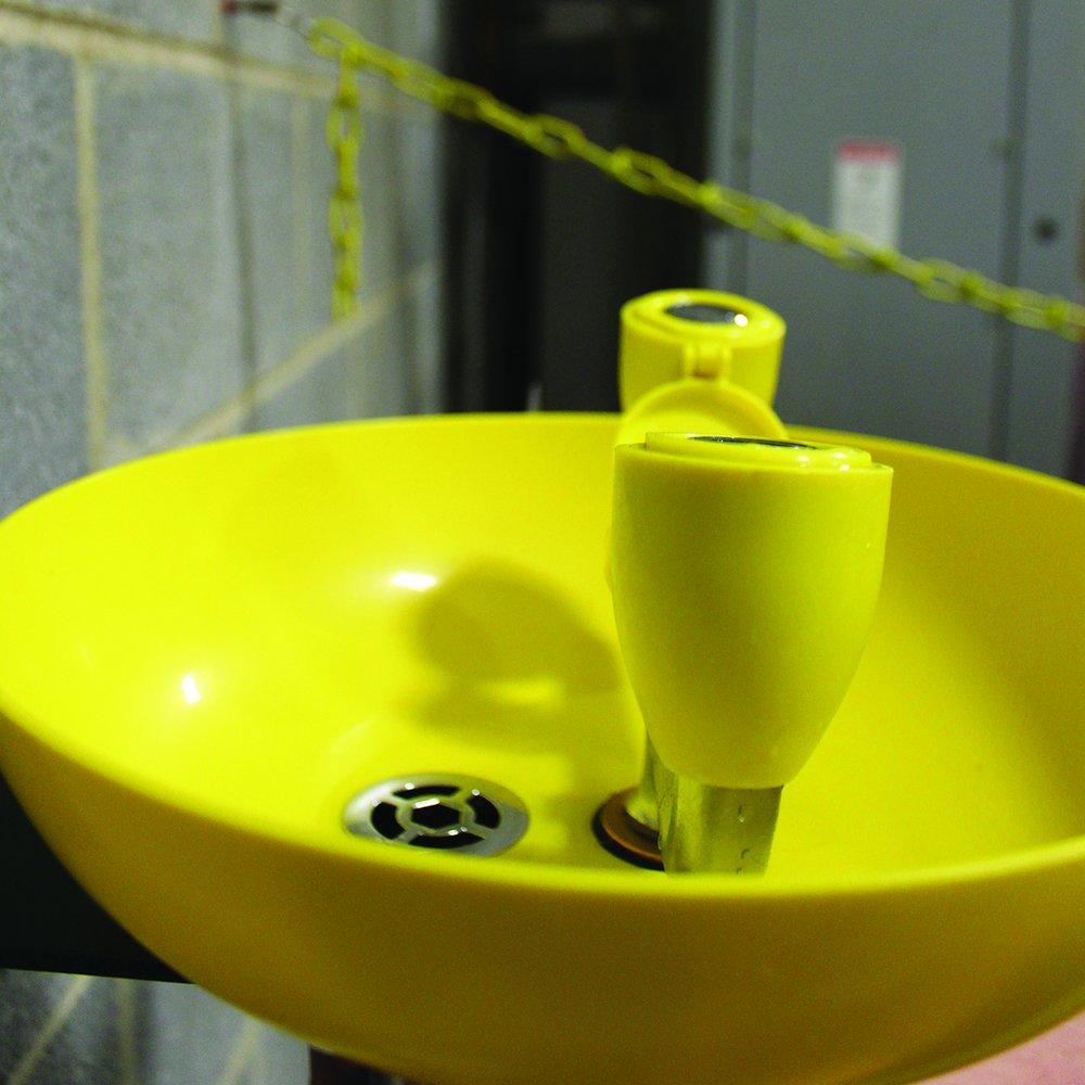 Speakman DuraJade™ Eyewash Wall Mount Yellow Plastic Bowl 