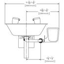 Speakman DuraJade Wall-Mounteded Bowl Eyewash Station, 8.5lbs 