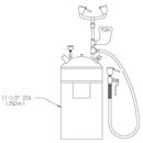 Speakman Stainless Steel 10 gal Eye Wash with Push Handle Activation 