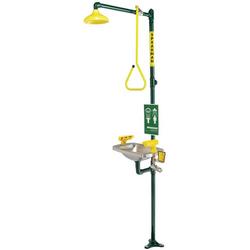 Combination Shower with Rectagular and Eye/Face Wash, 20 gpm, 44 lbs