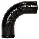 Black No Hub 90 Degree Cast Iron 1/4 Bend 