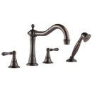 Two Handle Roman Tub Faucet with Handshower in Venetian® Bronze (Trim Only)