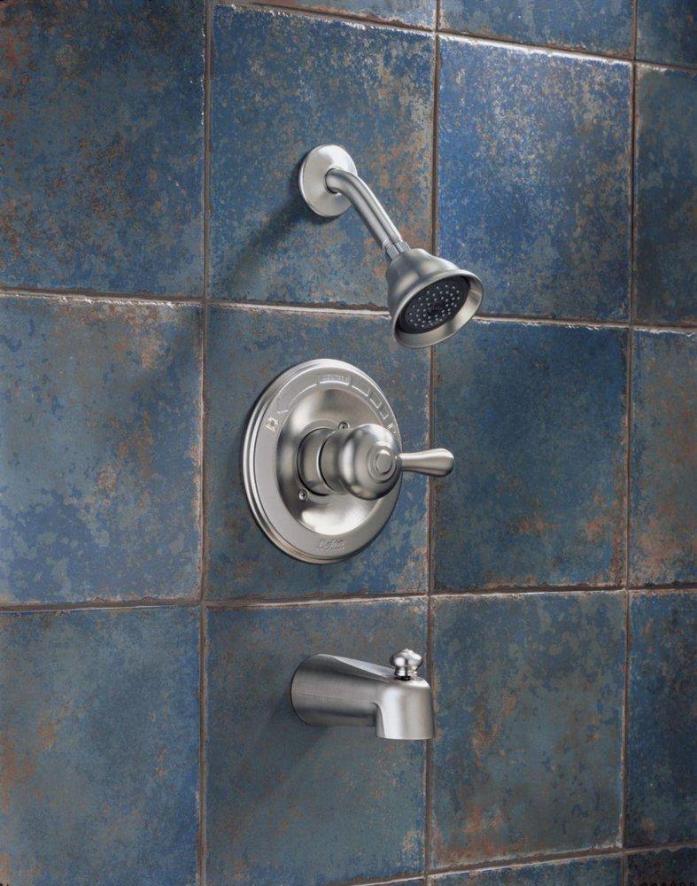 Delta Faucet Stainless Single Handle Single Function Bathtub & Shower Faucet 