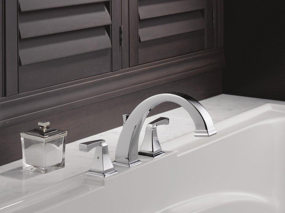 Delta Faucet Chrome Two Handle Roman Tub Faucet Trim Only 