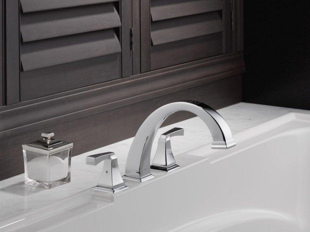 Delta Faucet Chrome Two Handle Roman Tub Faucet Trim Only 