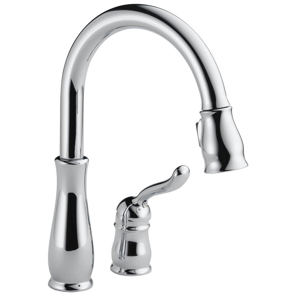 Delta Faucet Chrome Single Handle Pull Down Kitchen Faucet 