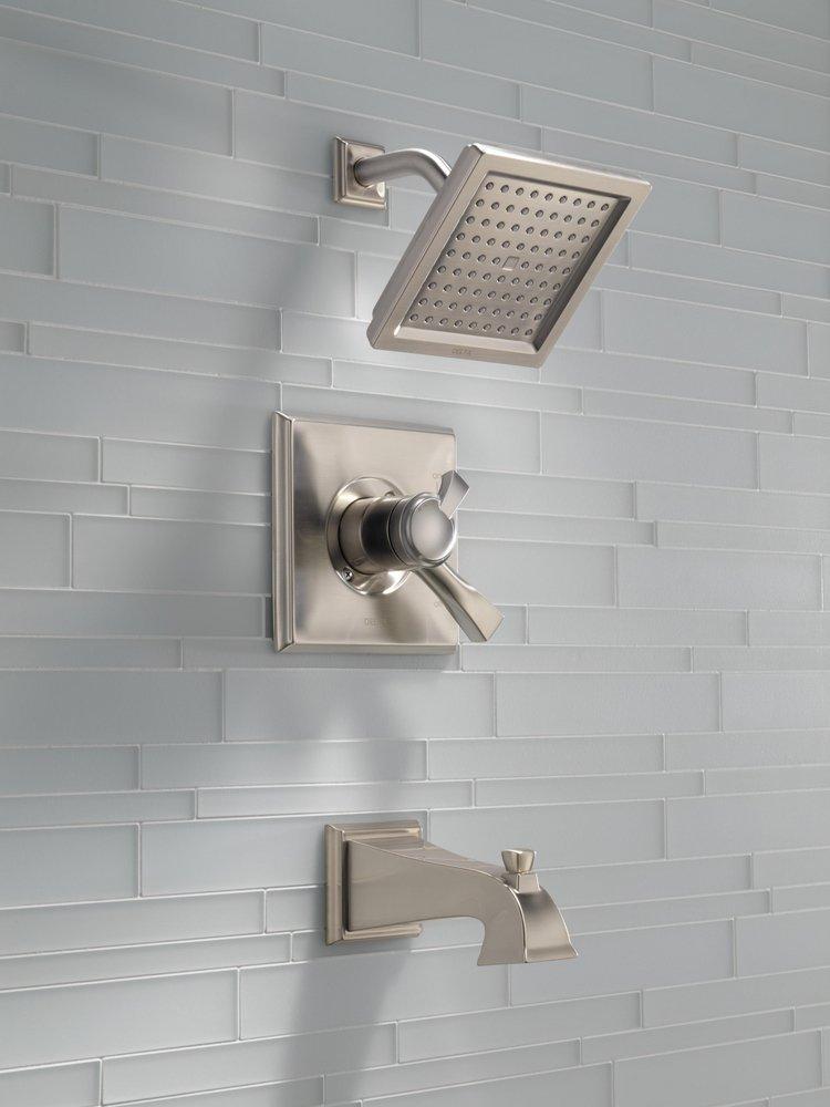 Delta Faucet Brilliance Stainless Two Handle Single Function Bathtub & Shower Faucet (Trim Only) 