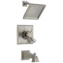 Delta Faucet Stainless Two Handle Single Function Bathtub & Shower Faucet (Trim Only) 