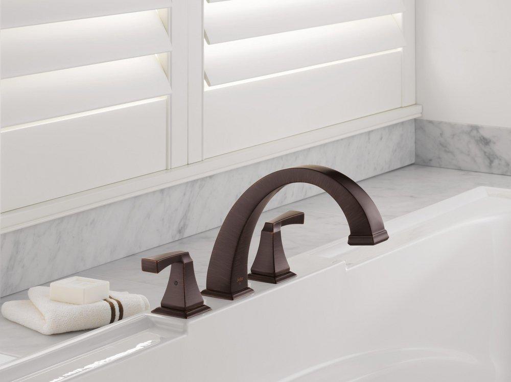 Delta Faucet Venetian Bronze Two Handle Roman Tub Faucet (Trim Only) 