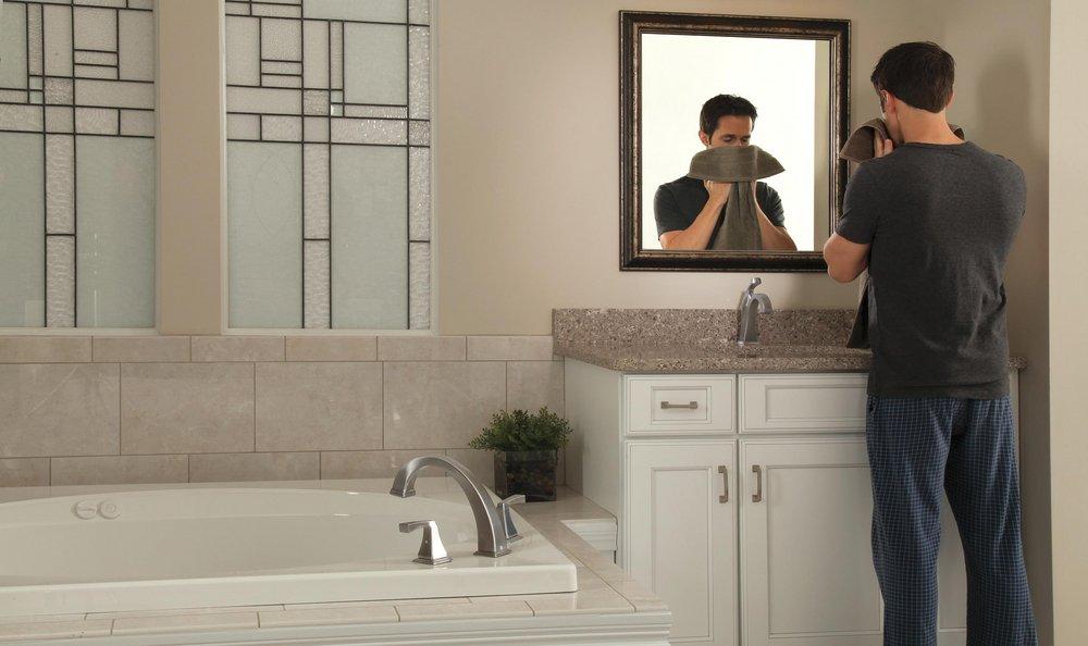 Delta Faucet Brilliance Stainless Two Handle Roman Tub Faucet Trim Only 