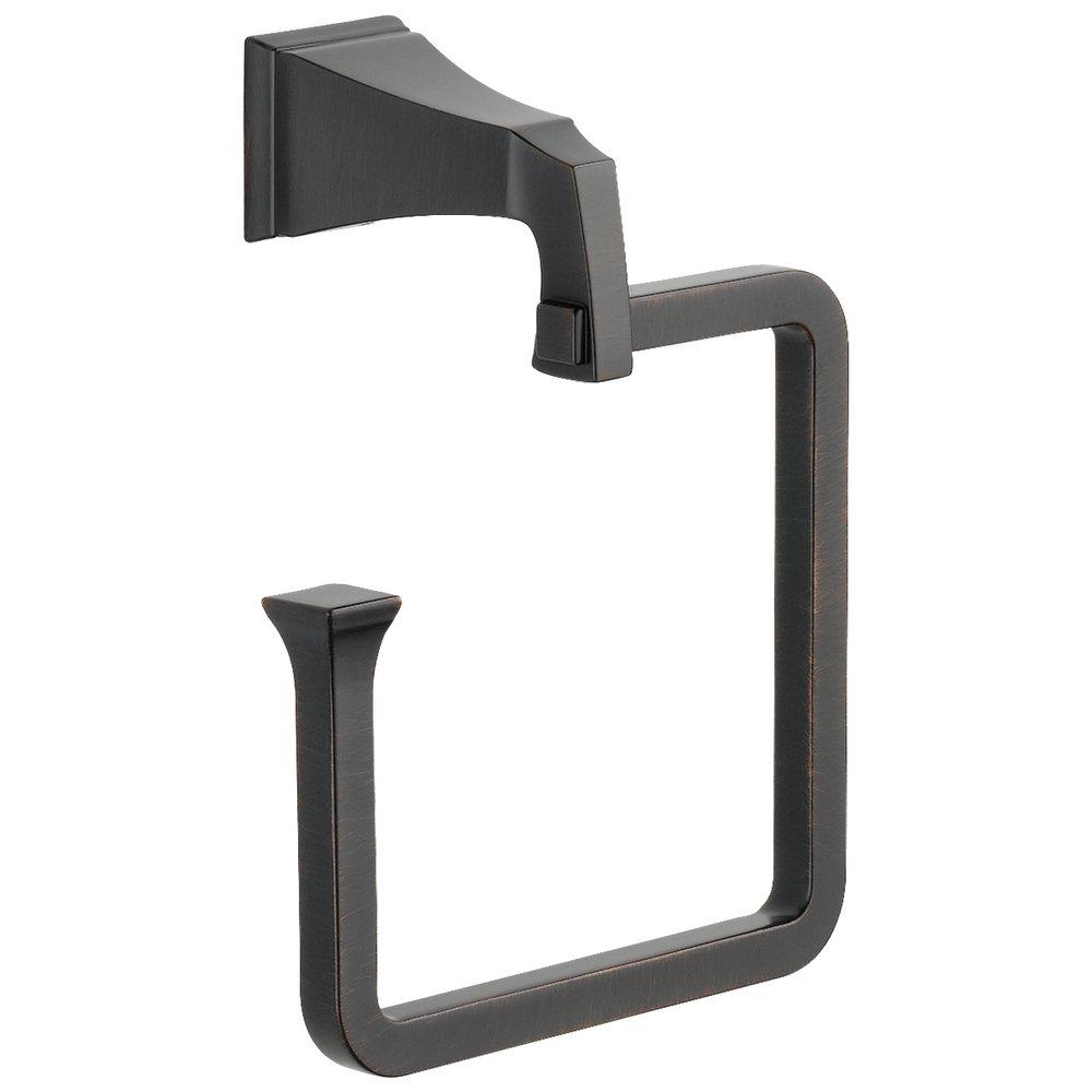 Delta Faucet Venetian Bronze Square Open Towel Ring 